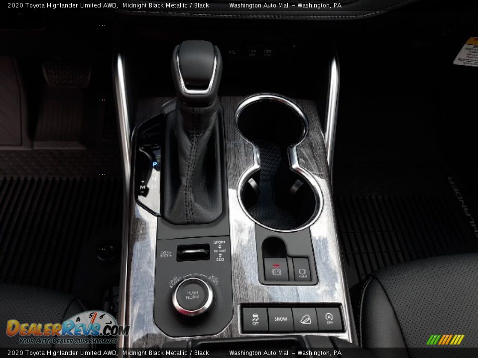 2020 Toyota Highlander Limited AWD Midnight Black Metallic / Black Photo #15