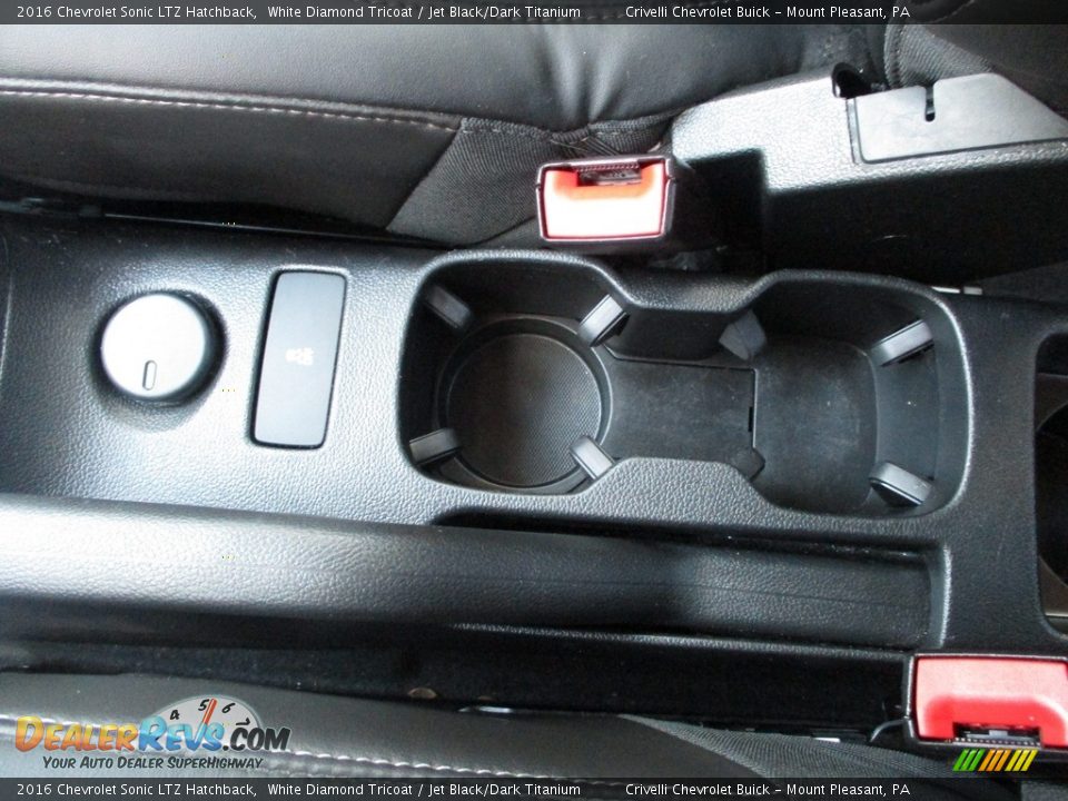 2016 Chevrolet Sonic LTZ Hatchback White Diamond Tricoat / Jet Black/Dark Titanium Photo #21