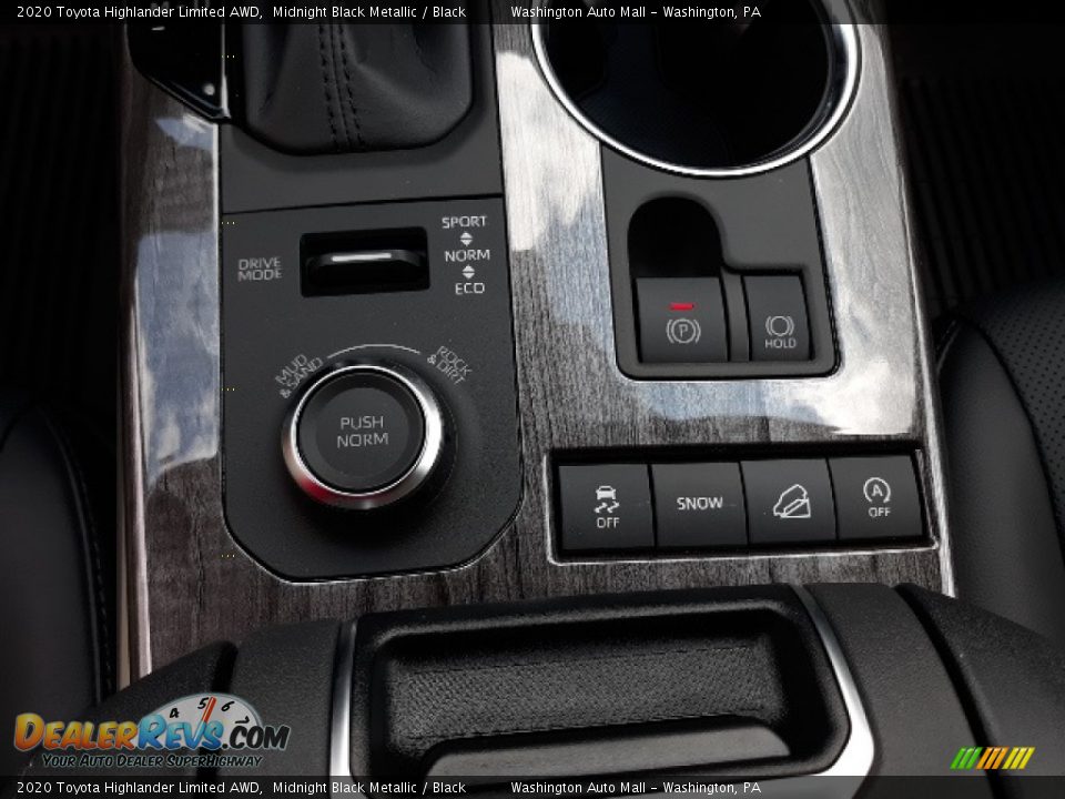 2020 Toyota Highlander Limited AWD Midnight Black Metallic / Black Photo #17