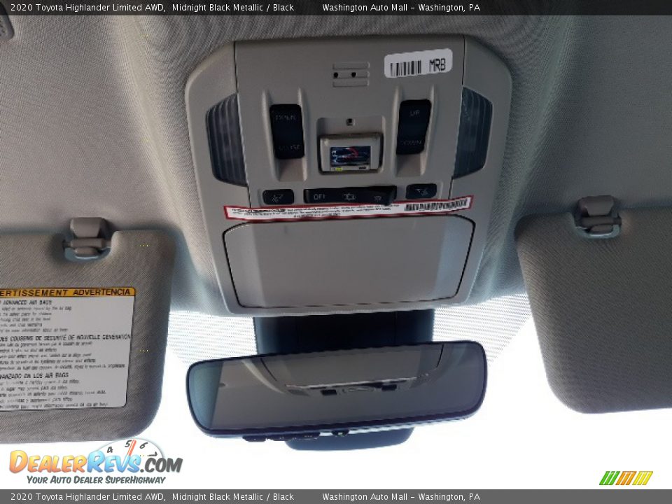 2020 Toyota Highlander Limited AWD Midnight Black Metallic / Black Photo #21