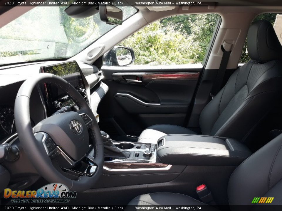 2020 Toyota Highlander Limited AWD Midnight Black Metallic / Black Photo #23