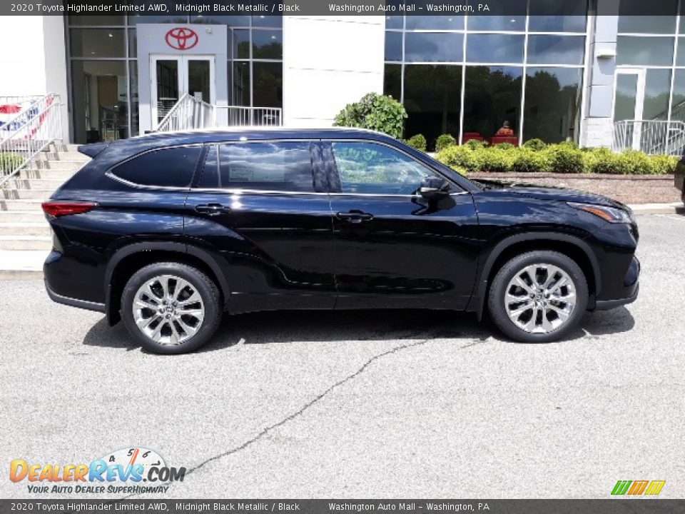 2020 Toyota Highlander Limited AWD Midnight Black Metallic / Black Photo #35