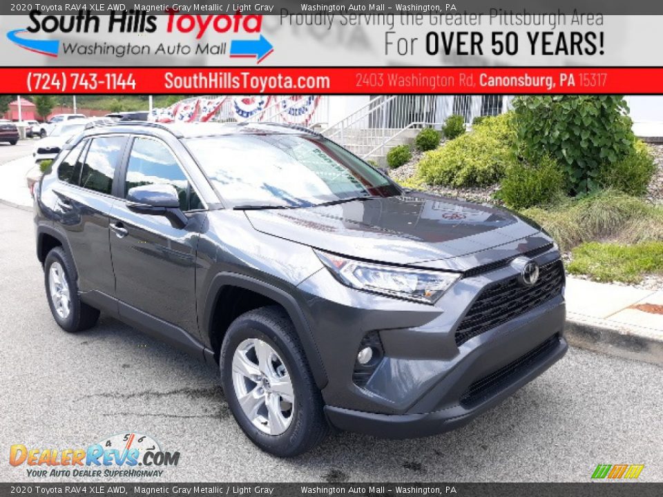 2020 Toyota RAV4 XLE AWD Magnetic Gray Metallic / Light Gray Photo #1