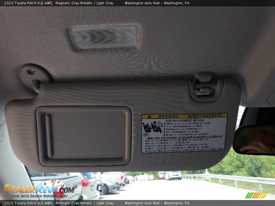 2020 Toyota RAV4 XLE AWD Magnetic Gray Metallic / Light Gray Photo #17