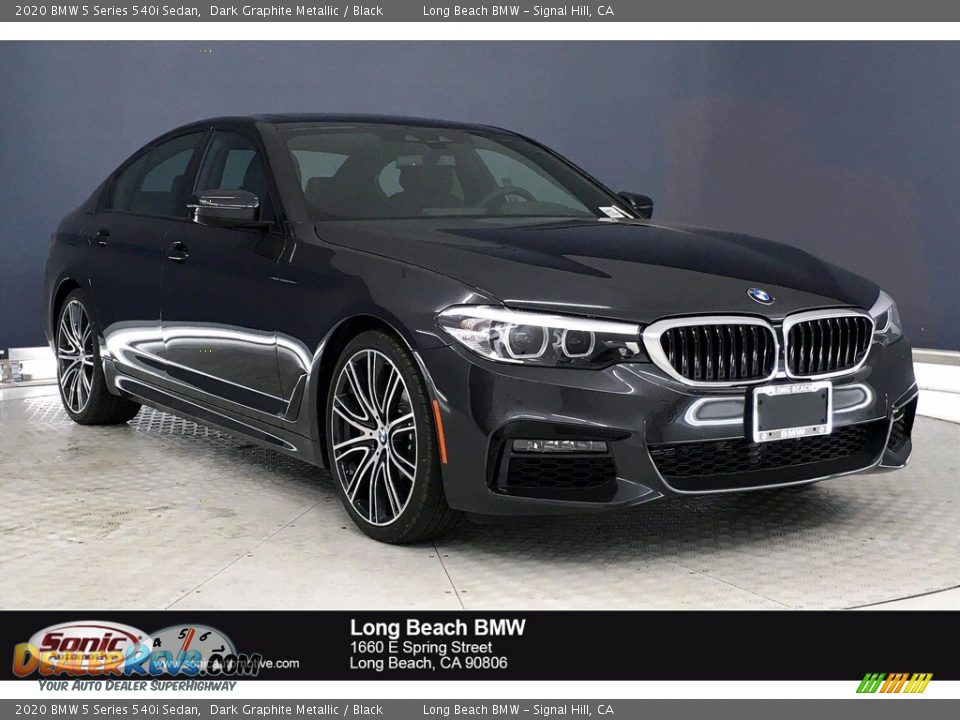 2020 BMW 5 Series 540i Sedan Dark Graphite Metallic / Black Photo #1