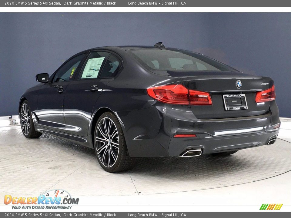 2020 BMW 5 Series 540i Sedan Dark Graphite Metallic / Black Photo #3
