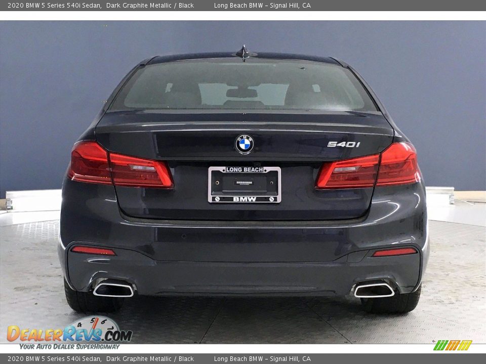 2020 BMW 5 Series 540i Sedan Dark Graphite Metallic / Black Photo #4