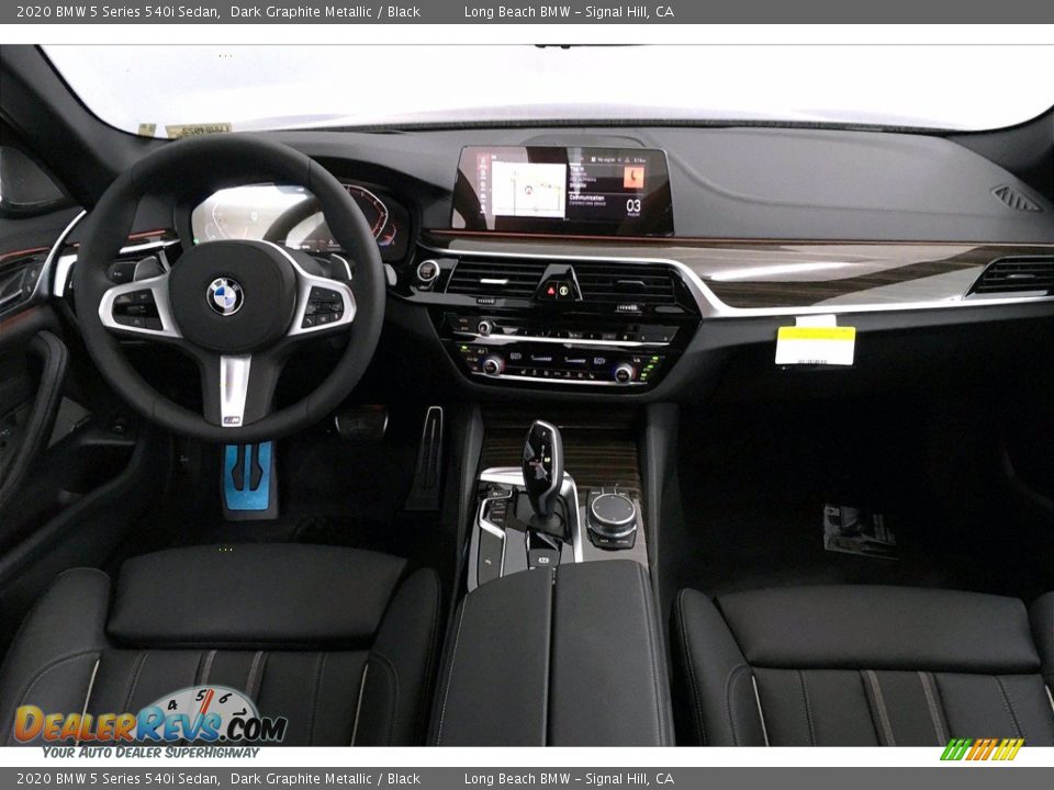 2020 BMW 5 Series 540i Sedan Dark Graphite Metallic / Black Photo #5
