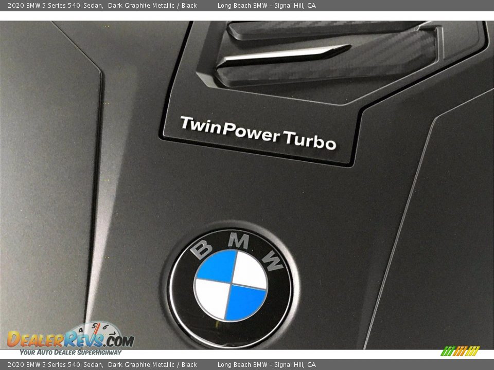 2020 BMW 5 Series 540i Sedan Dark Graphite Metallic / Black Photo #11