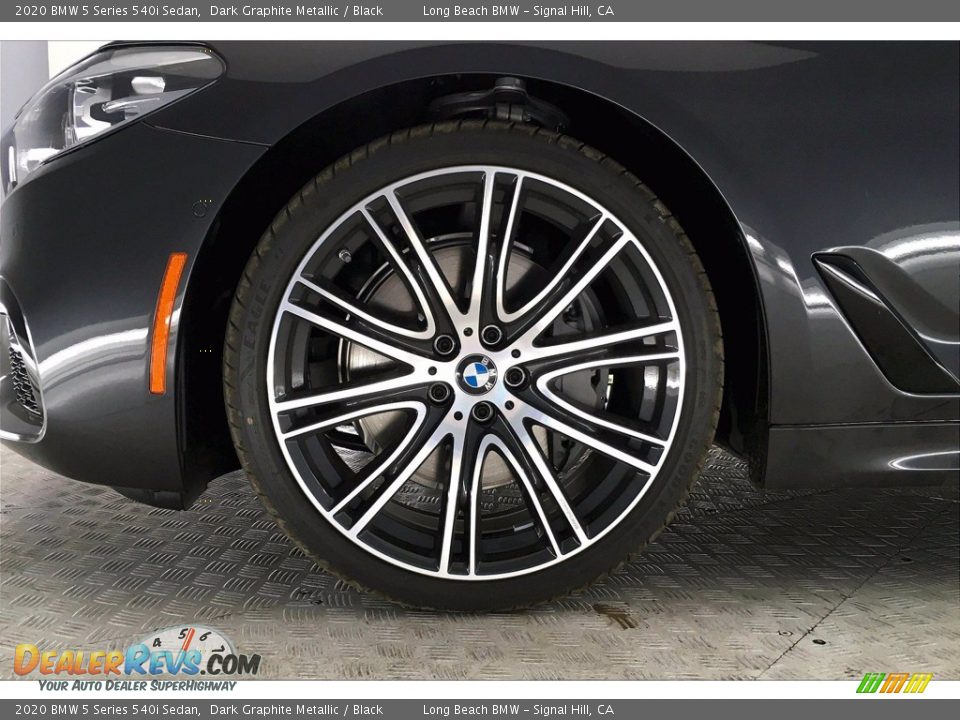 2020 BMW 5 Series 540i Sedan Dark Graphite Metallic / Black Photo #12