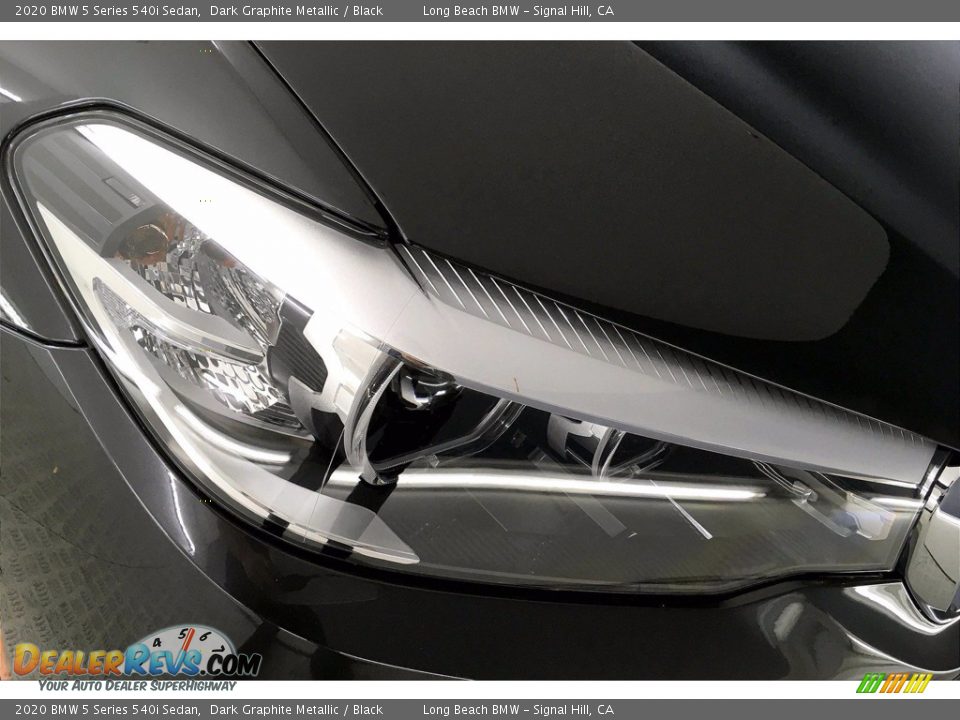 2020 BMW 5 Series 540i Sedan Dark Graphite Metallic / Black Photo #14