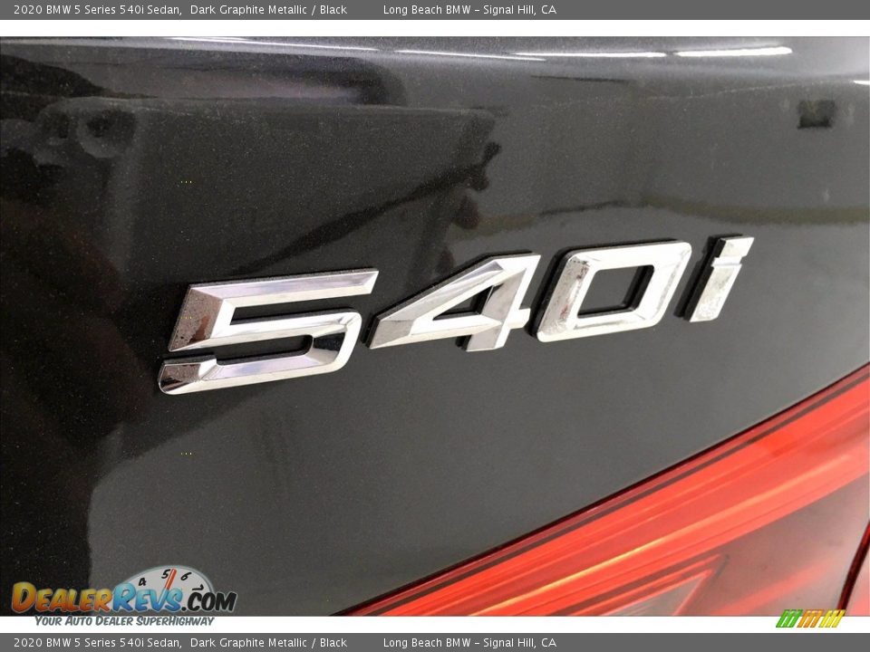 2020 BMW 5 Series 540i Sedan Dark Graphite Metallic / Black Photo #16