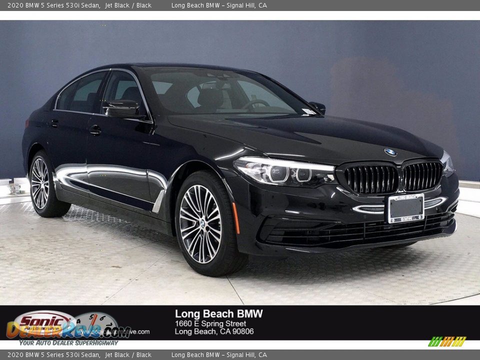 2020 BMW 5 Series 530i Sedan Jet Black / Black Photo #1