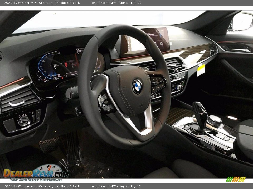 2020 BMW 5 Series 530i Sedan Jet Black / Black Photo #7