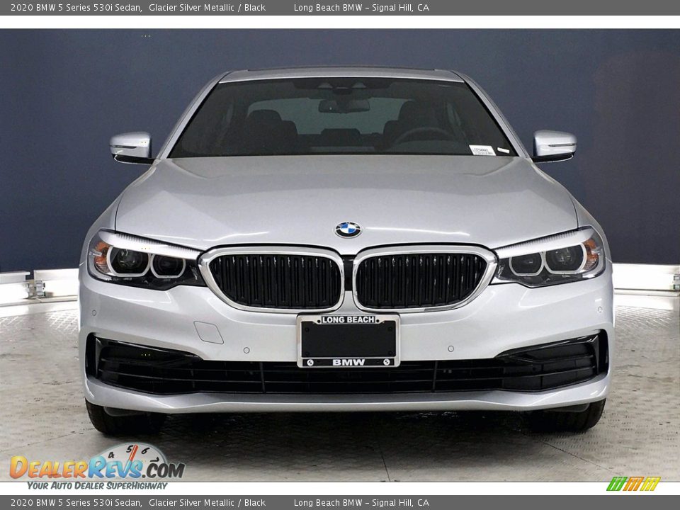 2020 BMW 5 Series 530i Sedan Glacier Silver Metallic / Black Photo #2