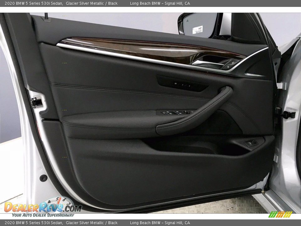 2020 BMW 5 Series 530i Sedan Glacier Silver Metallic / Black Photo #13