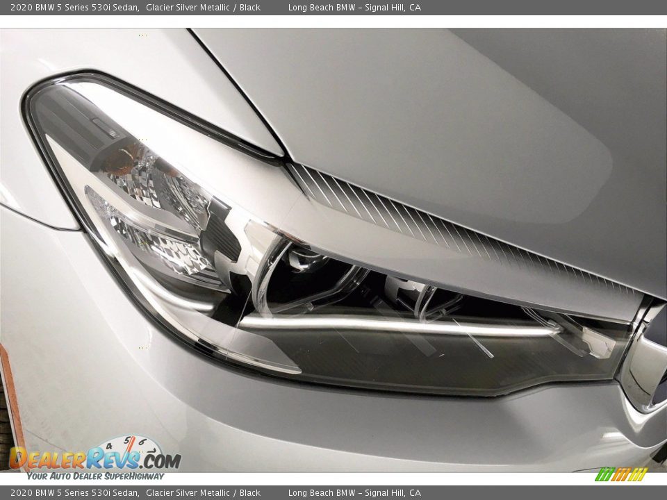 2020 BMW 5 Series 530i Sedan Glacier Silver Metallic / Black Photo #14
