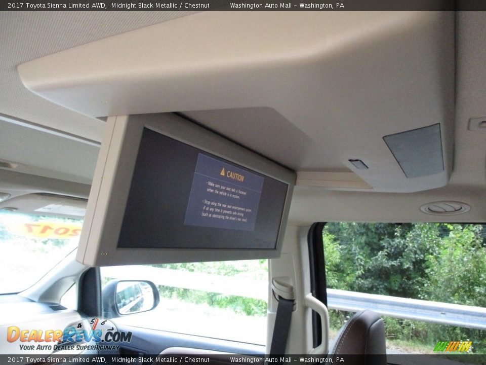 2017 Toyota Sienna Limited AWD Midnight Black Metallic / Chestnut Photo #16