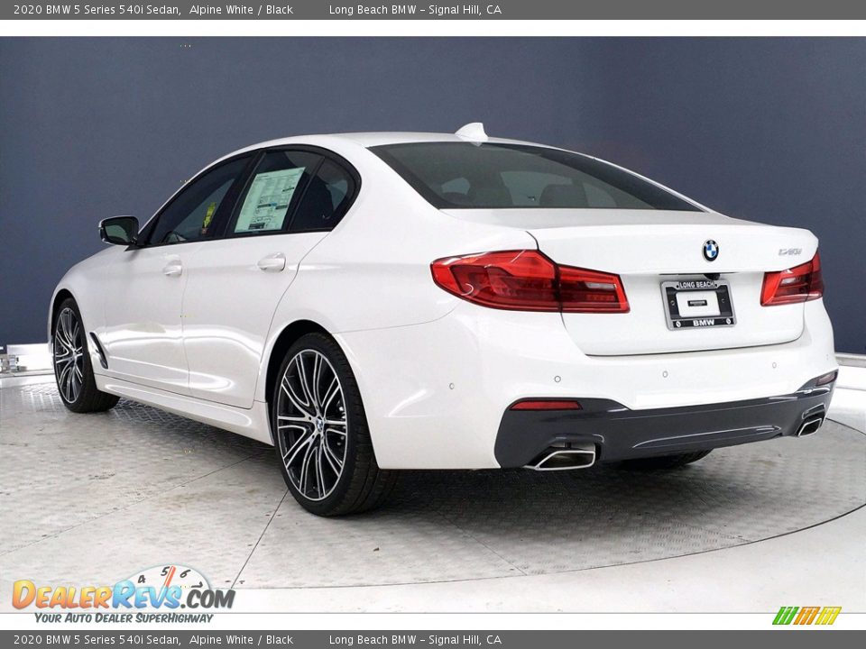 2020 BMW 5 Series 540i Sedan Alpine White / Black Photo #3