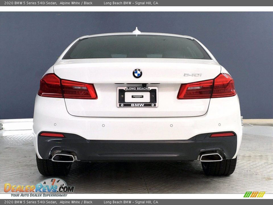 2020 BMW 5 Series 540i Sedan Alpine White / Black Photo #4