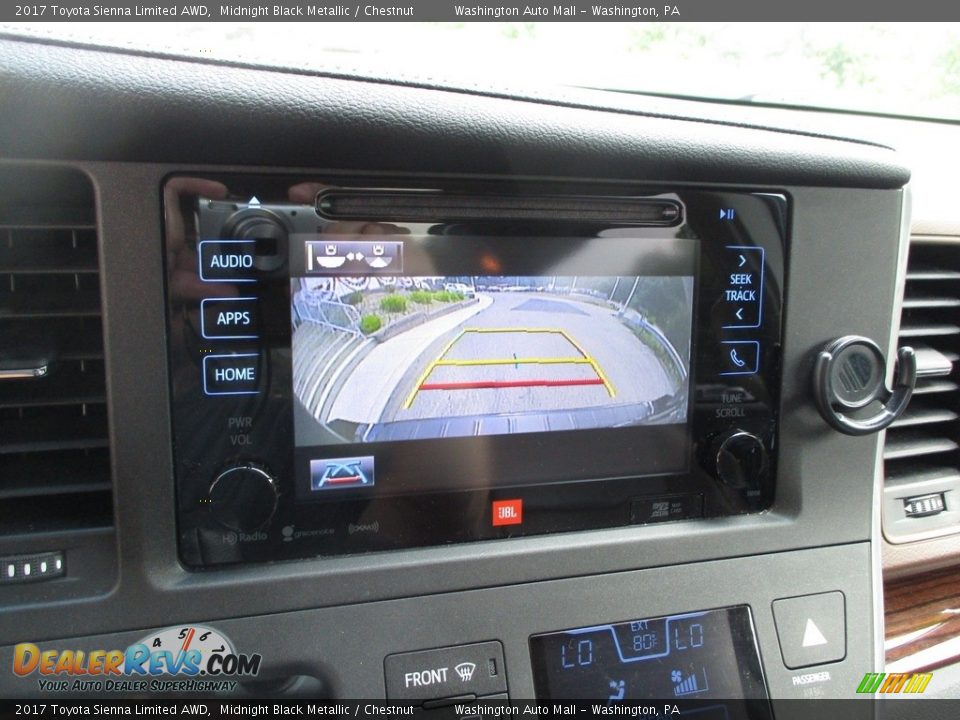 2017 Toyota Sienna Limited AWD Midnight Black Metallic / Chestnut Photo #20