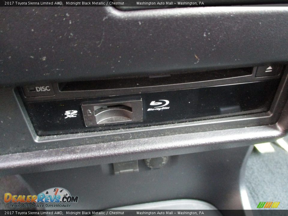 2017 Toyota Sienna Limited AWD Midnight Black Metallic / Chestnut Photo #22