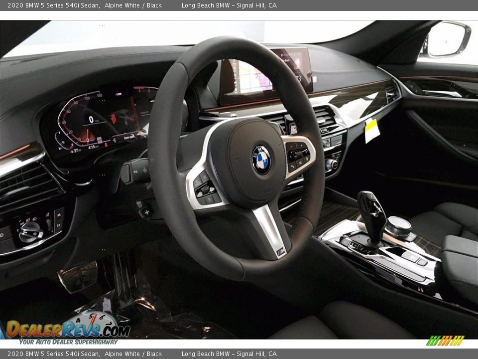 2020 BMW 5 Series 540i Sedan Alpine White / Black Photo #7