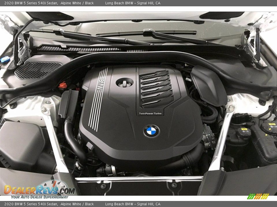 2020 BMW 5 Series 540i Sedan Alpine White / Black Photo #10