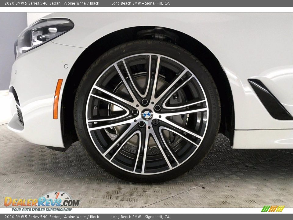 2020 BMW 5 Series 540i Sedan Alpine White / Black Photo #12