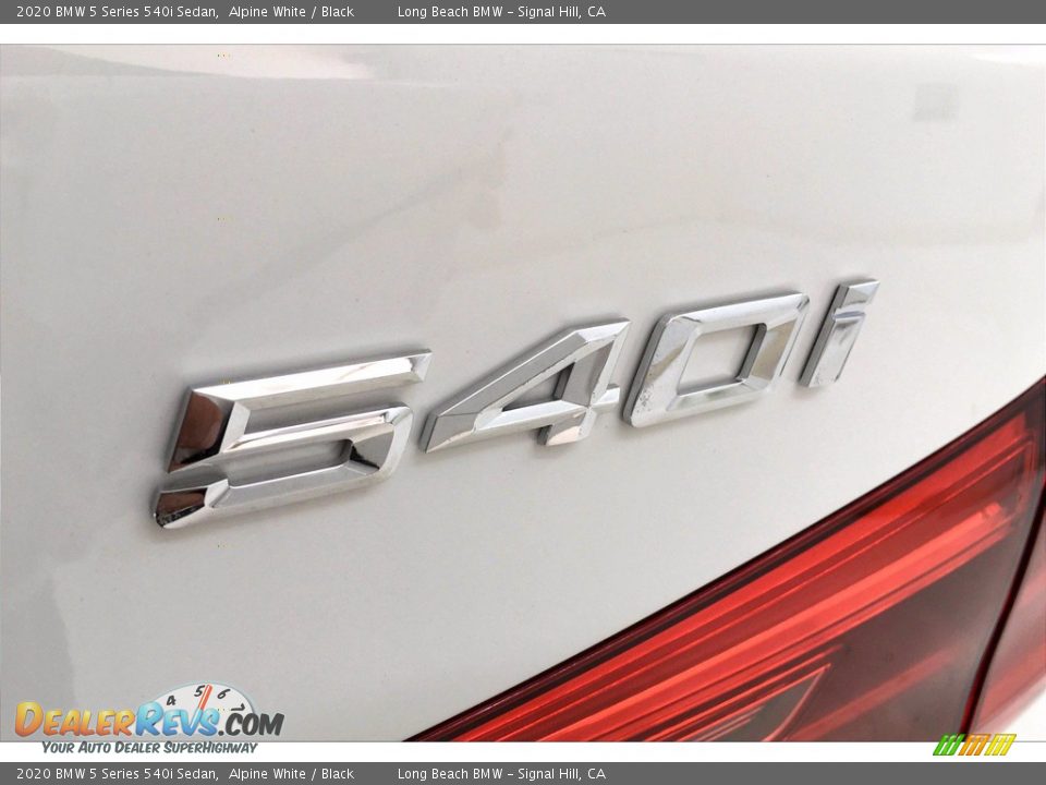 2020 BMW 5 Series 540i Sedan Alpine White / Black Photo #16