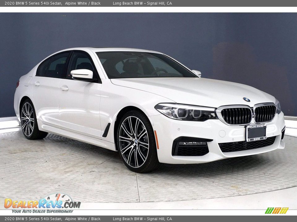 2020 BMW 5 Series 540i Sedan Alpine White / Black Photo #19