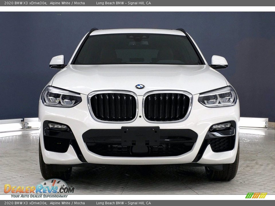 2020 BMW X3 xDrive30e Alpine White / Mocha Photo #2