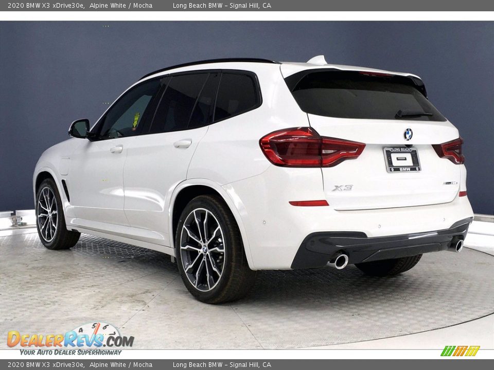 2020 BMW X3 xDrive30e Alpine White / Mocha Photo #3