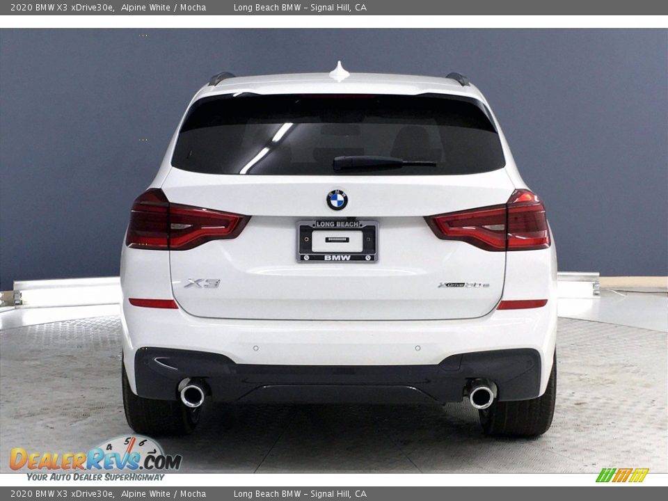 2020 BMW X3 xDrive30e Alpine White / Mocha Photo #4