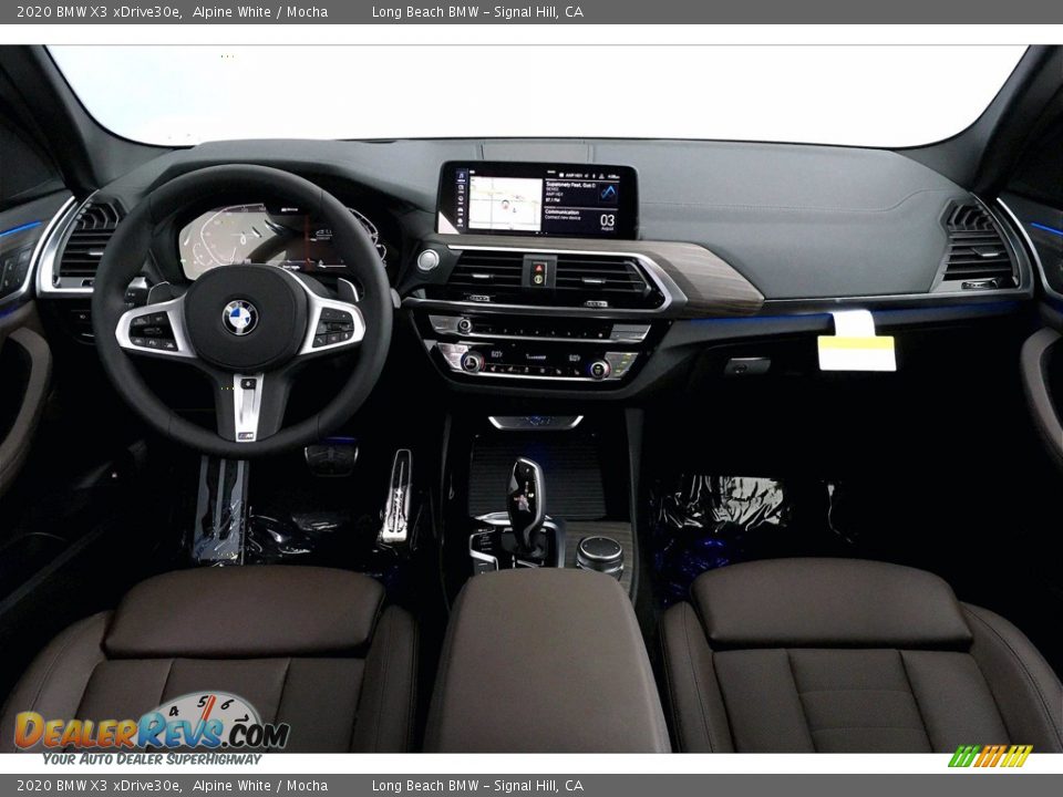 Mocha Interior - 2020 BMW X3 xDrive30e Photo #5
