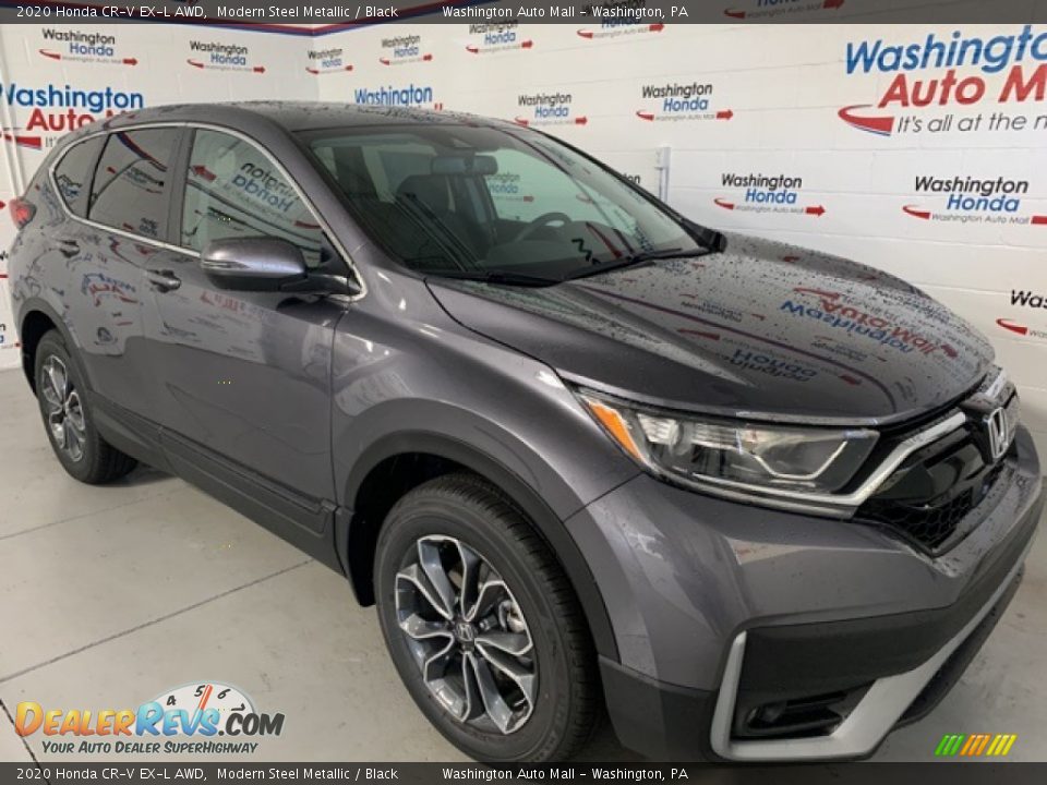 2020 Honda CR-V EX-L AWD Modern Steel Metallic / Black Photo #2