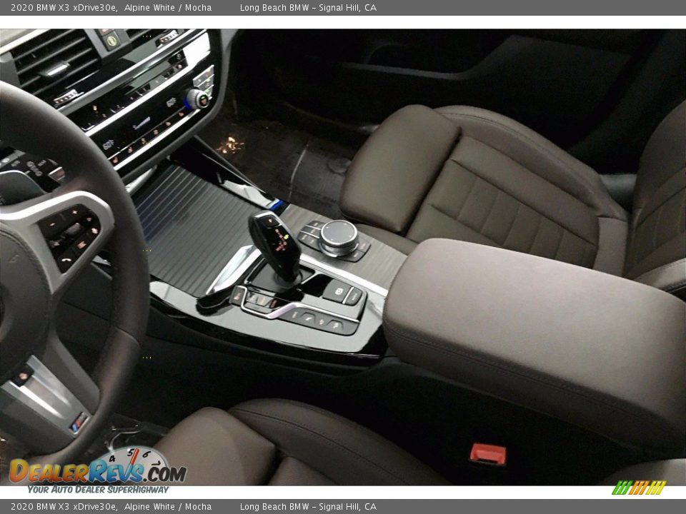 2020 BMW X3 xDrive30e Alpine White / Mocha Photo #8
