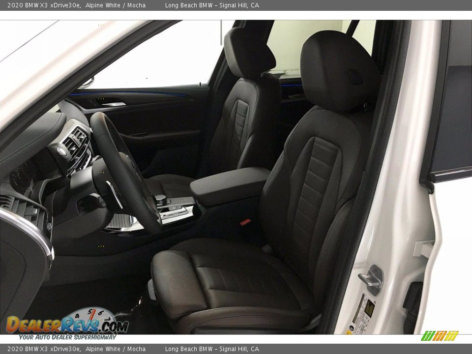 2020 BMW X3 xDrive30e Alpine White / Mocha Photo #9