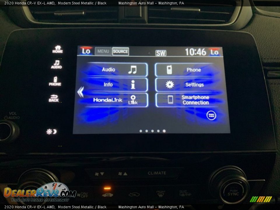 2020 Honda CR-V EX-L AWD Modern Steel Metallic / Black Photo #14