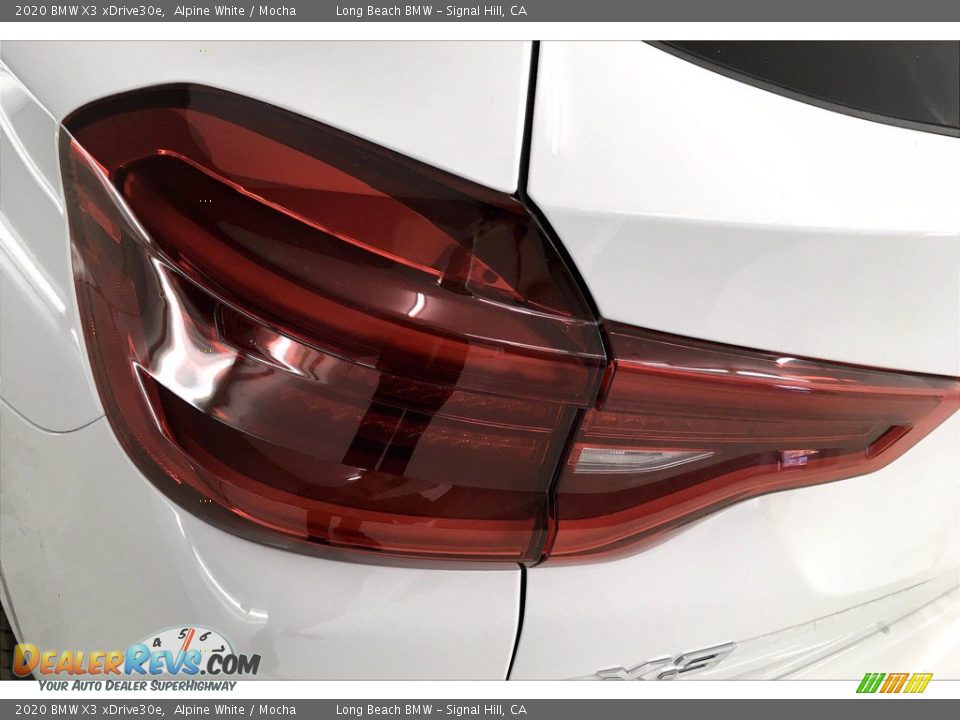 2020 BMW X3 xDrive30e Alpine White / Mocha Photo #15