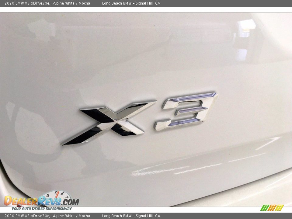 2020 BMW X3 xDrive30e Alpine White / Mocha Photo #16