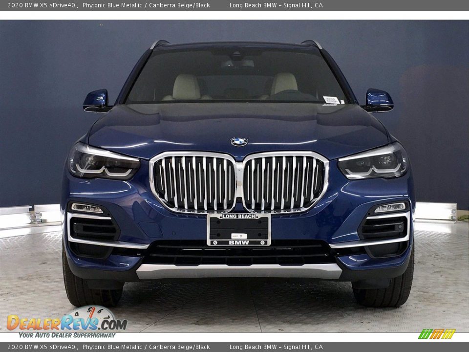 2020 BMW X5 sDrive40i Phytonic Blue Metallic / Canberra Beige/Black Photo #2