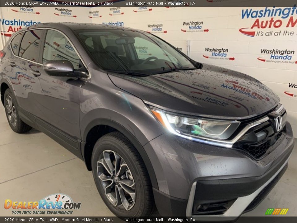 2020 Honda CR-V EX-L AWD Modern Steel Metallic / Black Photo #32