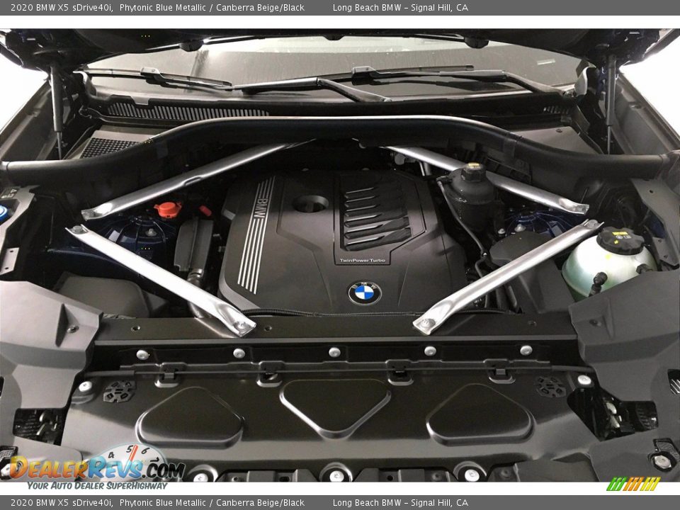 2020 BMW X5 sDrive40i Phytonic Blue Metallic / Canberra Beige/Black Photo #10