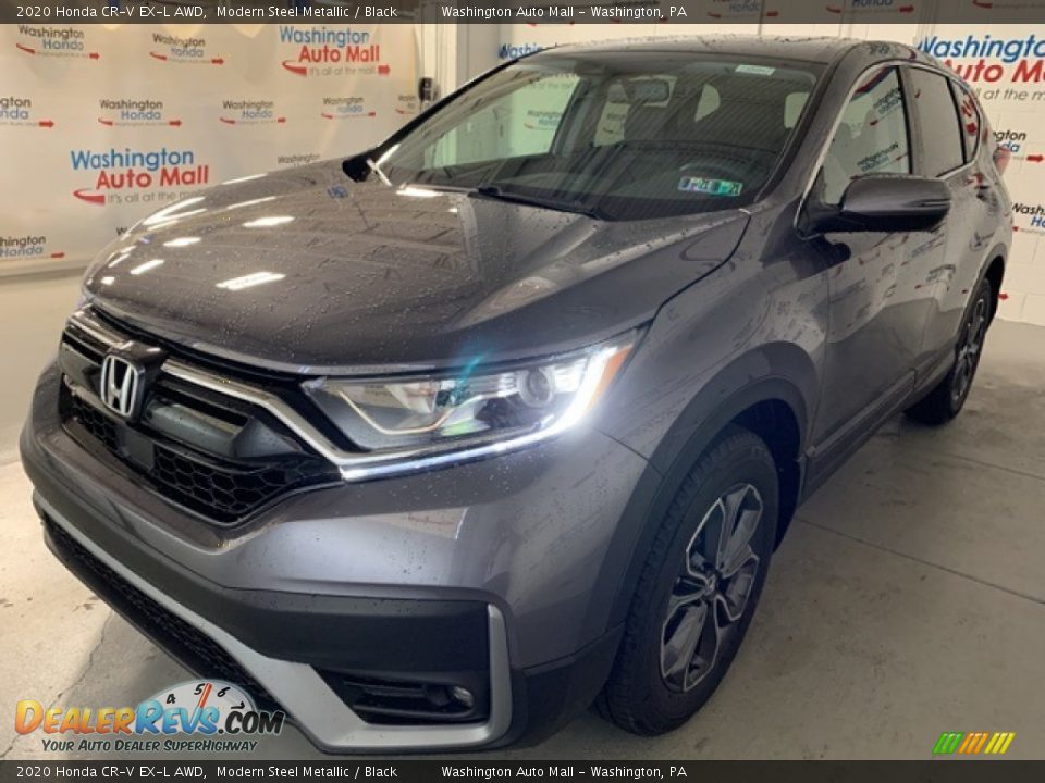 2020 Honda CR-V EX-L AWD Modern Steel Metallic / Black Photo #36