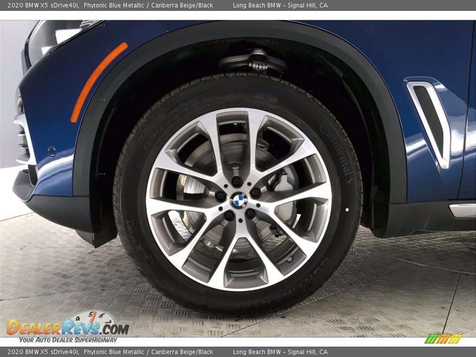 2020 BMW X5 sDrive40i Phytonic Blue Metallic / Canberra Beige/Black Photo #12