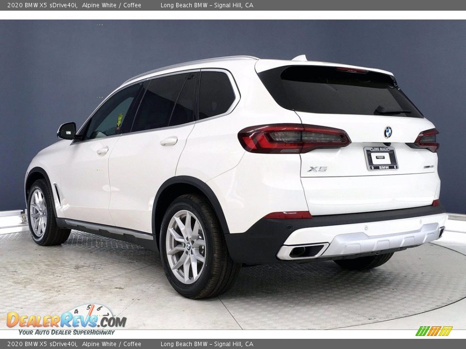 2020 BMW X5 sDrive40i Alpine White / Coffee Photo #3