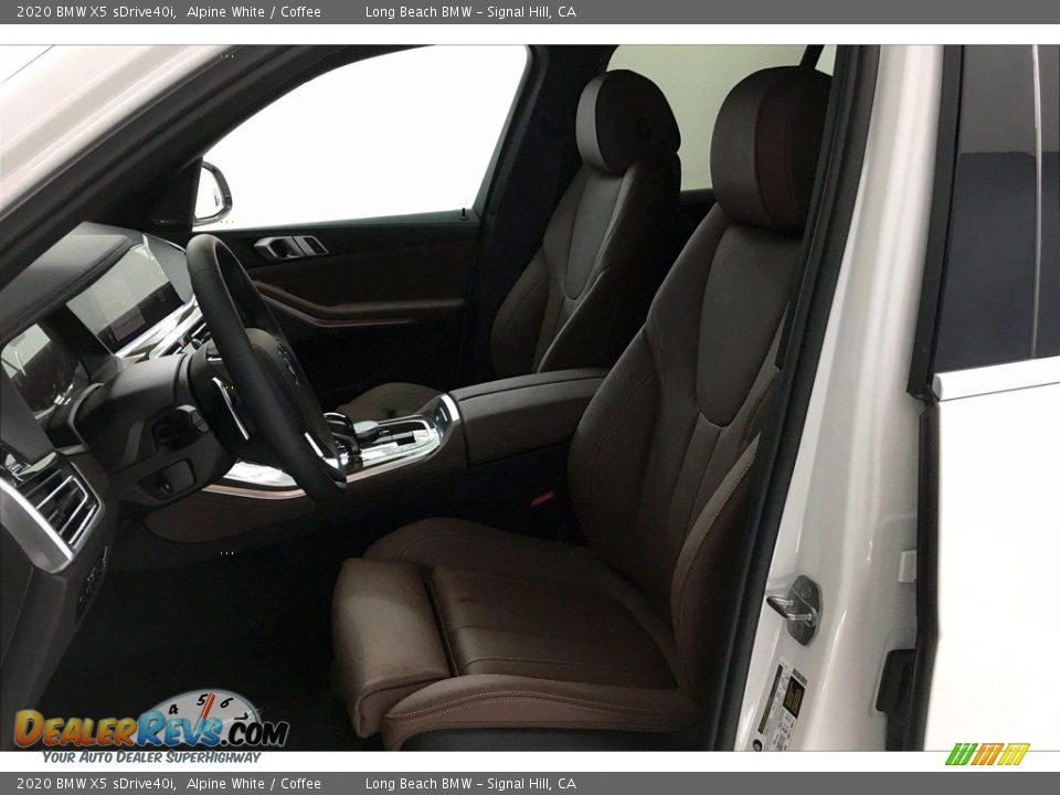 2020 BMW X5 sDrive40i Alpine White / Coffee Photo #9
