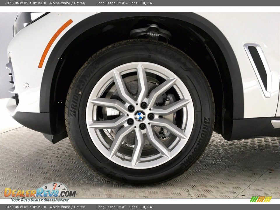 2020 BMW X5 sDrive40i Alpine White / Coffee Photo #12