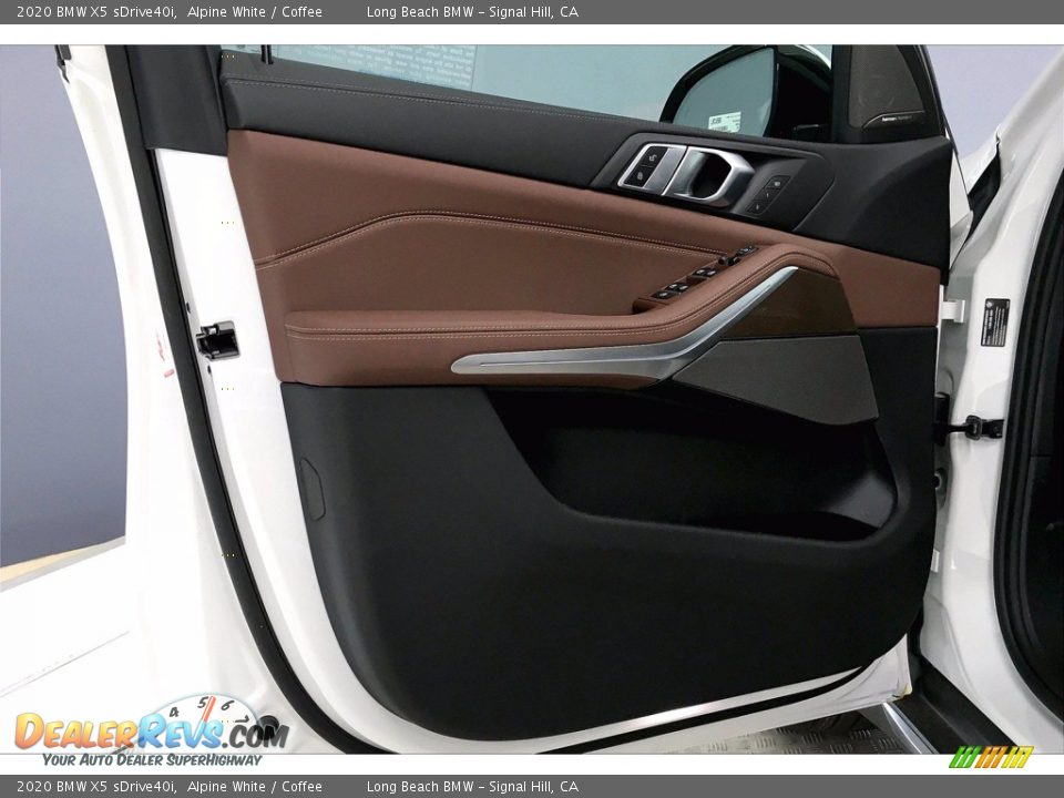 2020 BMW X5 sDrive40i Alpine White / Coffee Photo #13